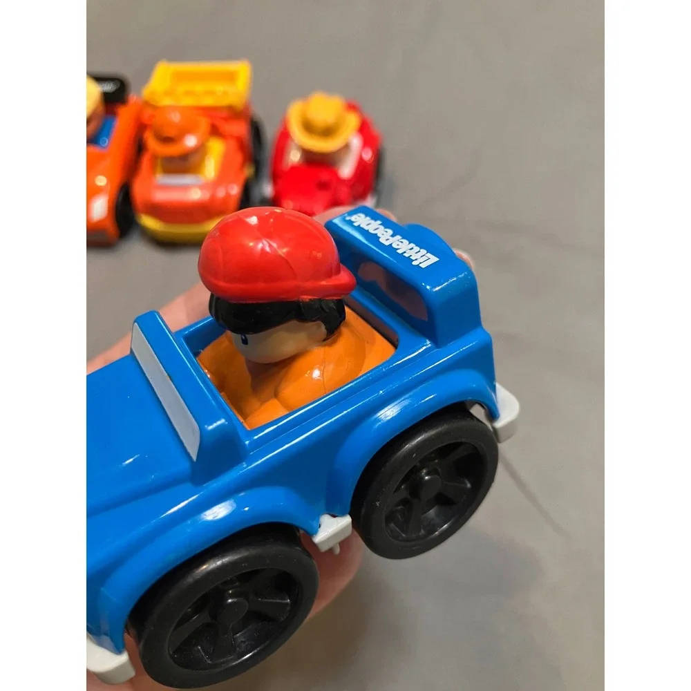 Fisher-Price Little People Wheelies Toddler OS Multicolor Vehicle 4-Pack Set